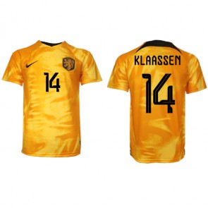 Lacne Muži Futbalové dres Holandsko Davy Klaassen #14 MS 2022 Krátky Rukáv - Domáci